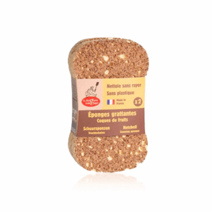 Estropajo de cáscaras de frutos de secos.